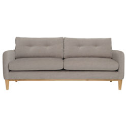 Content By Terence Conran Ashwell Large 3 Seater Sofa, Light Leg Oak Silver